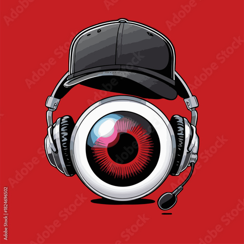 cute one-eyed vector image