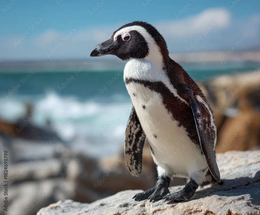 Fototapeta premium African penguin, in the wild