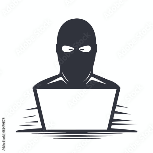 Hooded figure emerges grinning with shadowed face, creating a mysterious and slightly sinister persona