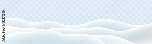 Snowdrifft Isolated Transparent Background