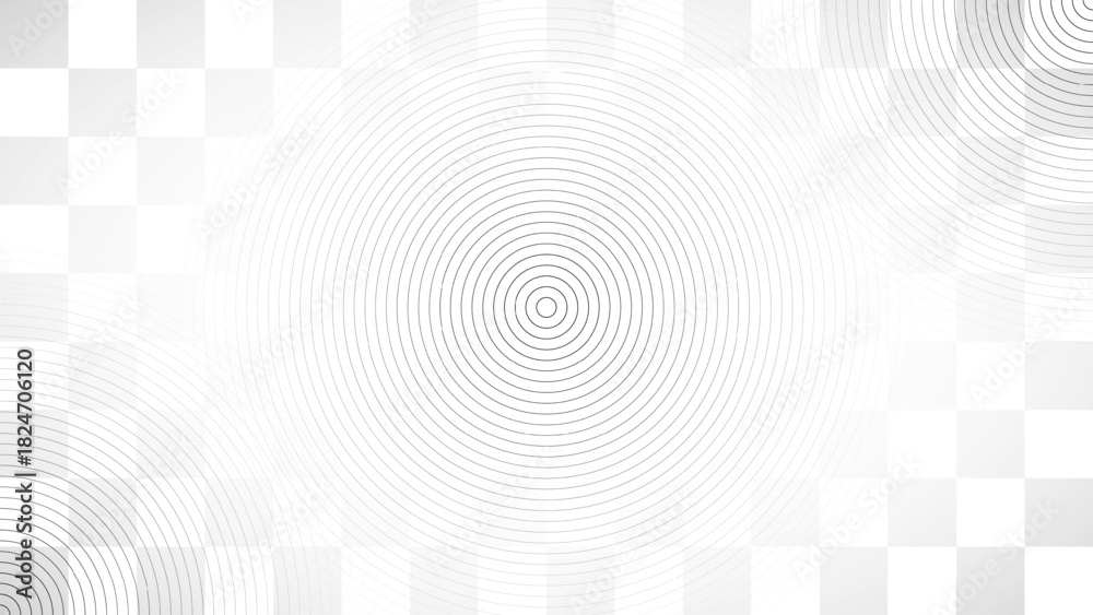 Fototapeta premium Abstract black and white background pattern with a metallic 3D circular geometric line design, perfect for a modern swirl texture wallpaper illustration