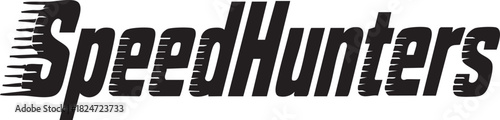 The Speedhunters logo is displayed in black, stylized text with a motion blur effect, set against a clean white backdrop.