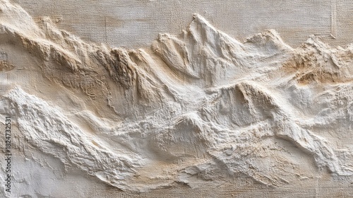 Stunning mountain range texture art in neutral tones, perfect for backgrounds, website designs, and adding an earthy elegant touch to any project, promoting zen relaxation