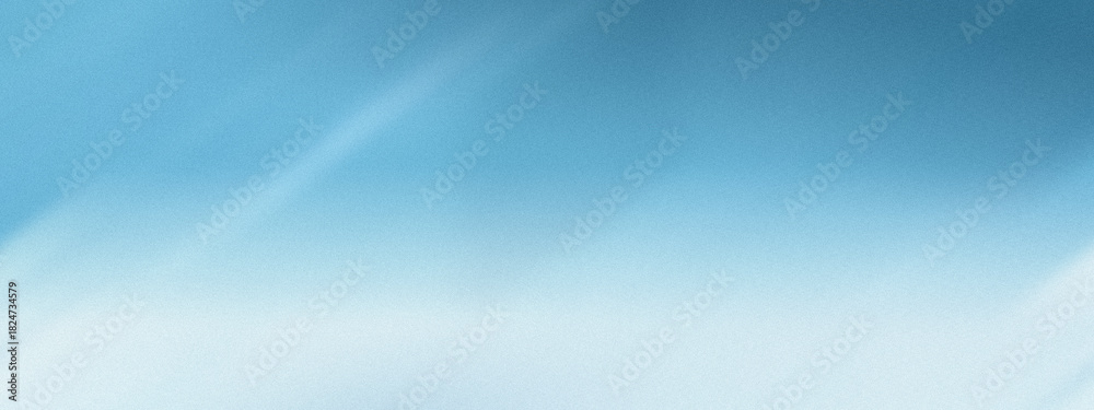Obraz premium Blue gradient background featuring gentle white diagonal bands and subtle noise texture