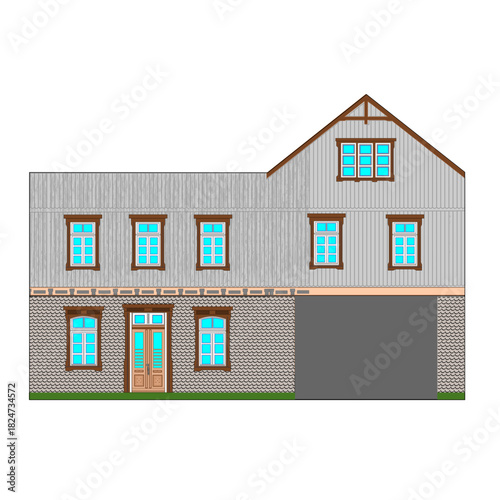  Elewacja budynku mieszkalnego