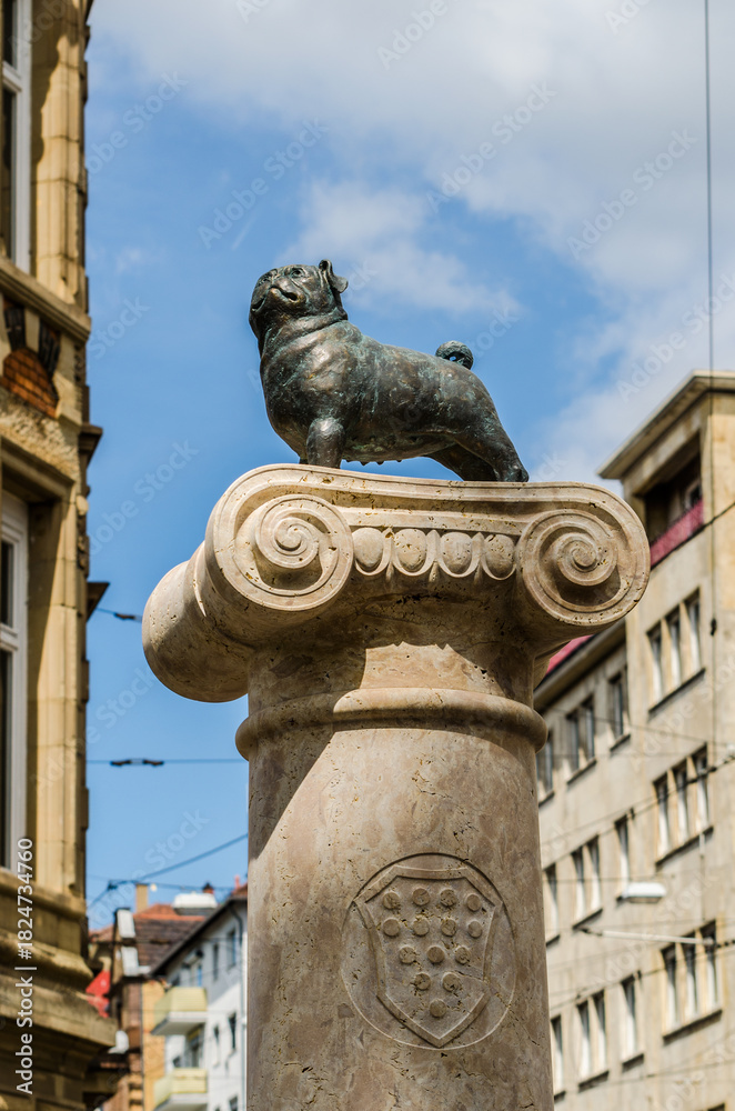 Obraz premium Loriot-Denkmal in Stuttgart