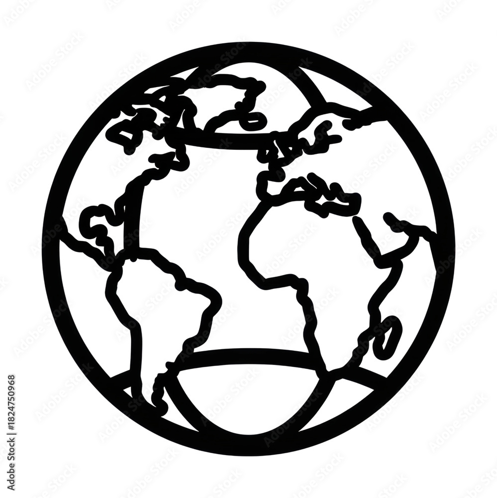 Fototapeta premium Global trends in geography awareness world map infographic digital isolated on transparent background