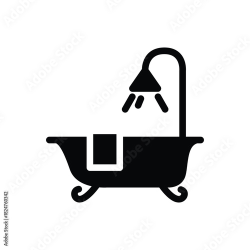 bathroom solid icon vector design good for web or mobile app