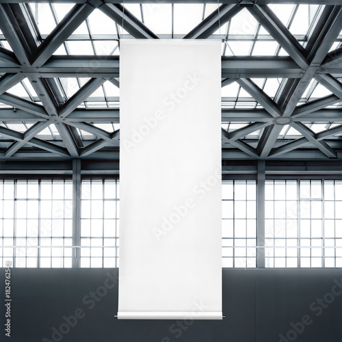 Obraz na płótnie An image of a hanging Vertical Banner