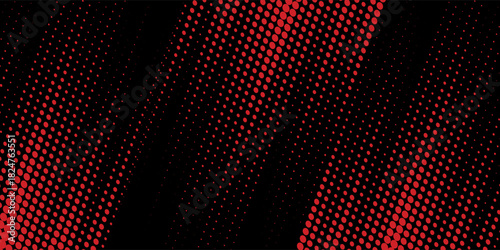 Halftone dots red and blue color pattern gradient grunge texture background. Dot pop art comic sport style vector illustration. modern background