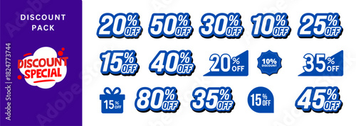 Discount Icons Pack, bold sale badges, high-impact promotional labels, price reduction visuals, marketing offer graphics, retail highlight elements for stores, ecommerce, advertising, and branding