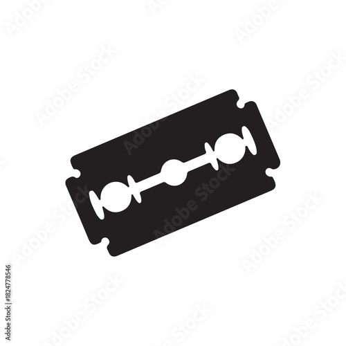 Razor Blade silhouette icon vector flat design