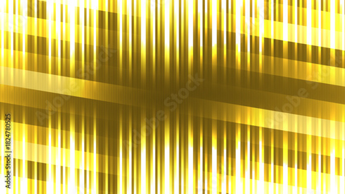 Luxury Abstract Gold and Yellow Digital Background with Central Glitch Effect and Dynamic Intersecting Lines