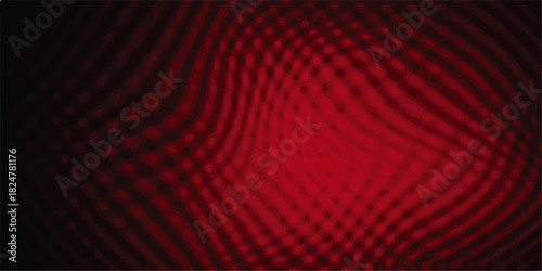 Red abstract background with halftone dots pattern, digital texture, and a subtle dark glow design