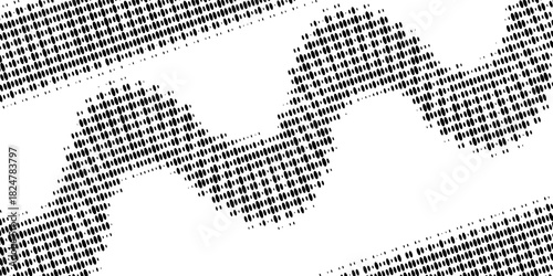 Top view of wavy curved and straight railways isolated on white background. Set of railroad tracks with rails and ties. Transportation infographic. Seamless vector illustrations.