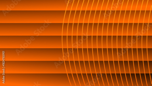 abstract background vector illustration, abstract striped background | Autumnal Gradient Design: Textured Horizontal Blinds with Curved Vertical Strips.
