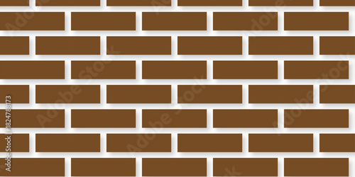 brick red masonry solid concrete stone wall background. pattern cement surface architecture design.