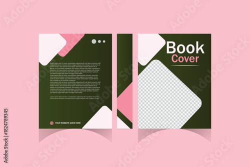 book cover design template product sale business company modern art digital education post 