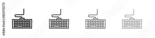 Keyboard icons vector logo illustration simple design. Web UI design.