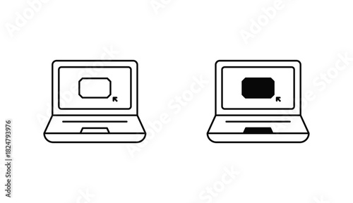 Fashion Registeration Oitline Icon Design Stock With White Background