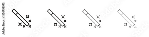 Magic wand icons vector logo illustration simple design. Web UI design.