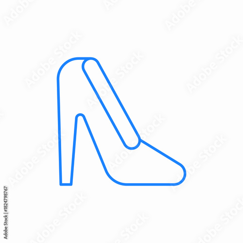 brides shoe icon sign vector