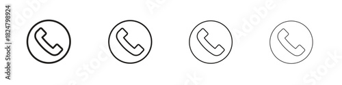 Phone call icons vector logo illustration simple design. Web UI design.