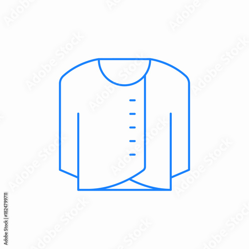 chef jacket icon sign vector
