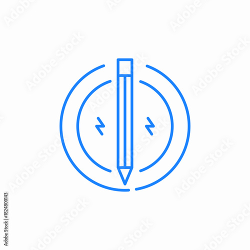 design creative pen icon sign vector