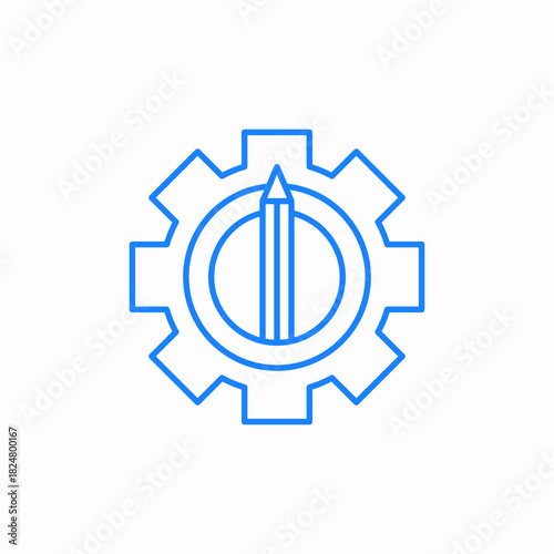 design editing settings icon sign vector