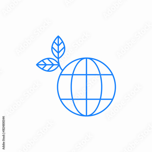 earth enviroment icon sign vector