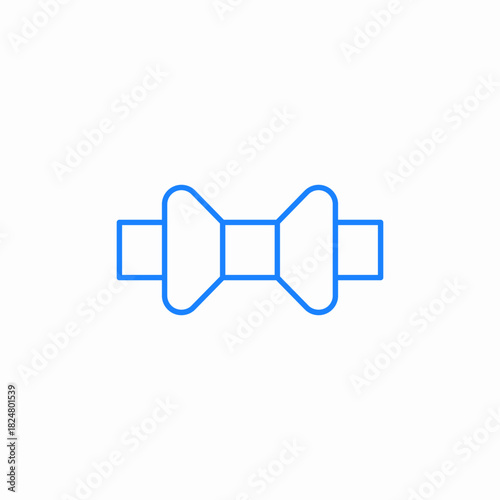 groom bow tie icon sign vector