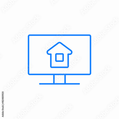 home page icon sign vector
