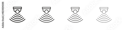 Sensor icons vector logo illustration simple design. Web UI design.