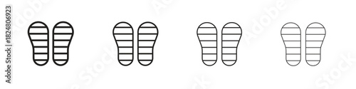 Soles icons vector logo illustration simple design. Web UI design.