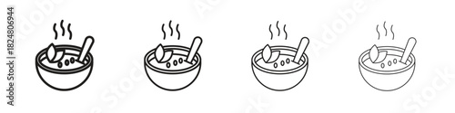 Soup icons vector logo illustration simple design. Web UI design.