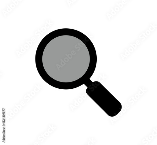 Find search magnifying glass zoom explore discovery investigation icon graphic