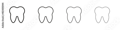 Tooth icons vector logo illustration simple design. Web UI design.