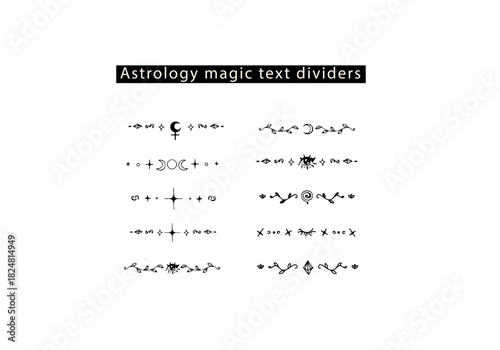 magic wicca dividers for dividing text