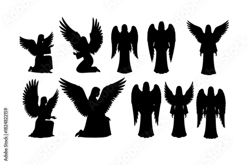 angel silhouettes

