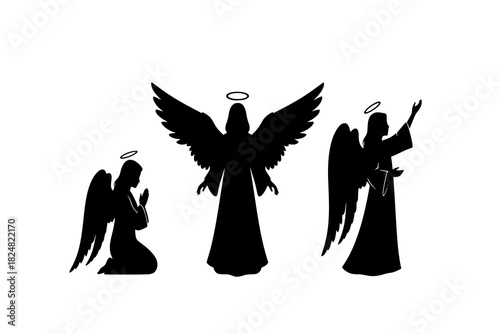 angel silhouettes
