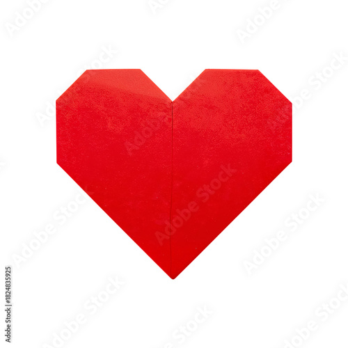 Crafting a Red Origami Heart for Special Occasions or Decorations