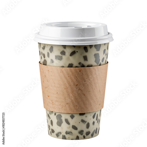 Unique Speckled Coffee Cup Design for Stylish Beverage Enjoyment