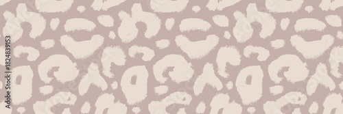 Simple seamless leopard print with neutral dots and cute texture.