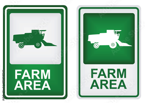 Farm area sign. vector illustration	