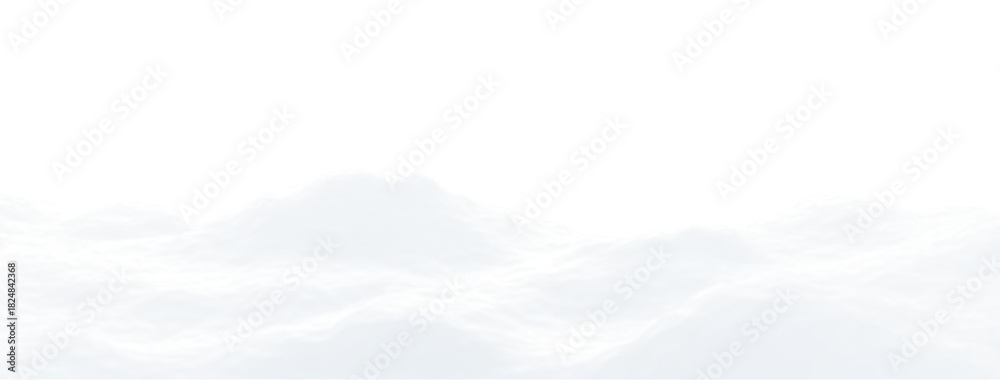 Obraz premium PNG Soft Brilliant Snow Layers with Frosty Foreground 