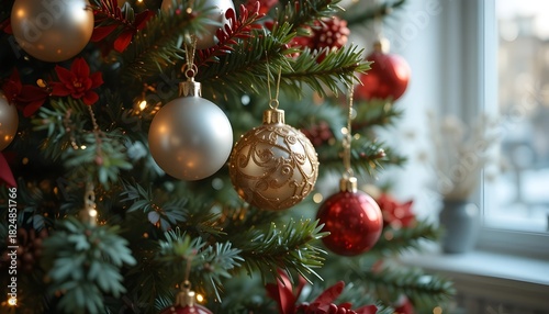 Christmas tree with ornaments