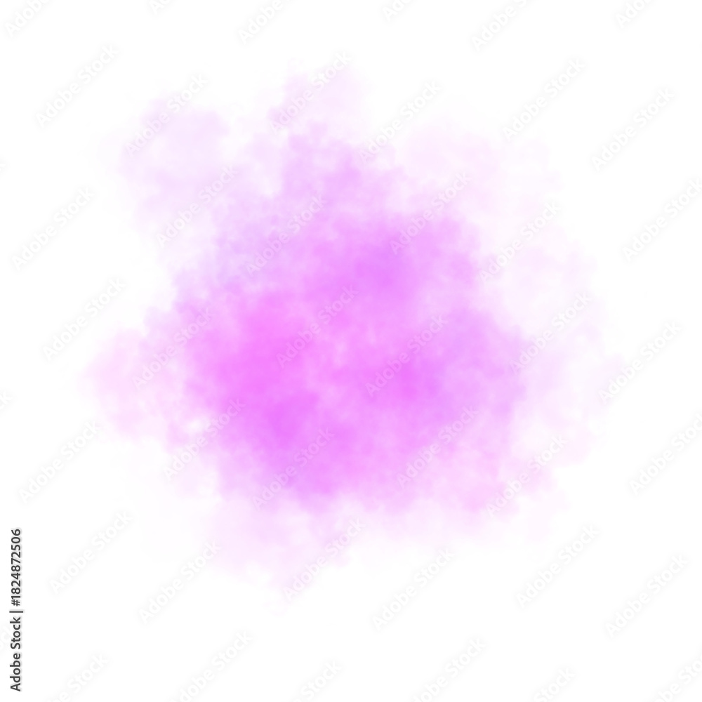 Naklejka premium Soft transparent cloud with glowing pink and purple hues on transparent background for abstract artistic design