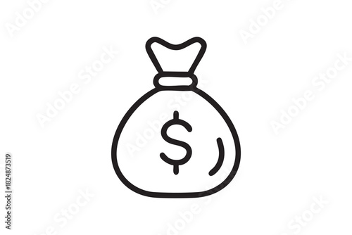 Money Bag Dollar Wealth Icon