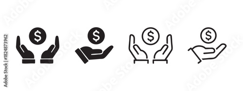 Currency Exchange Hand Icon
